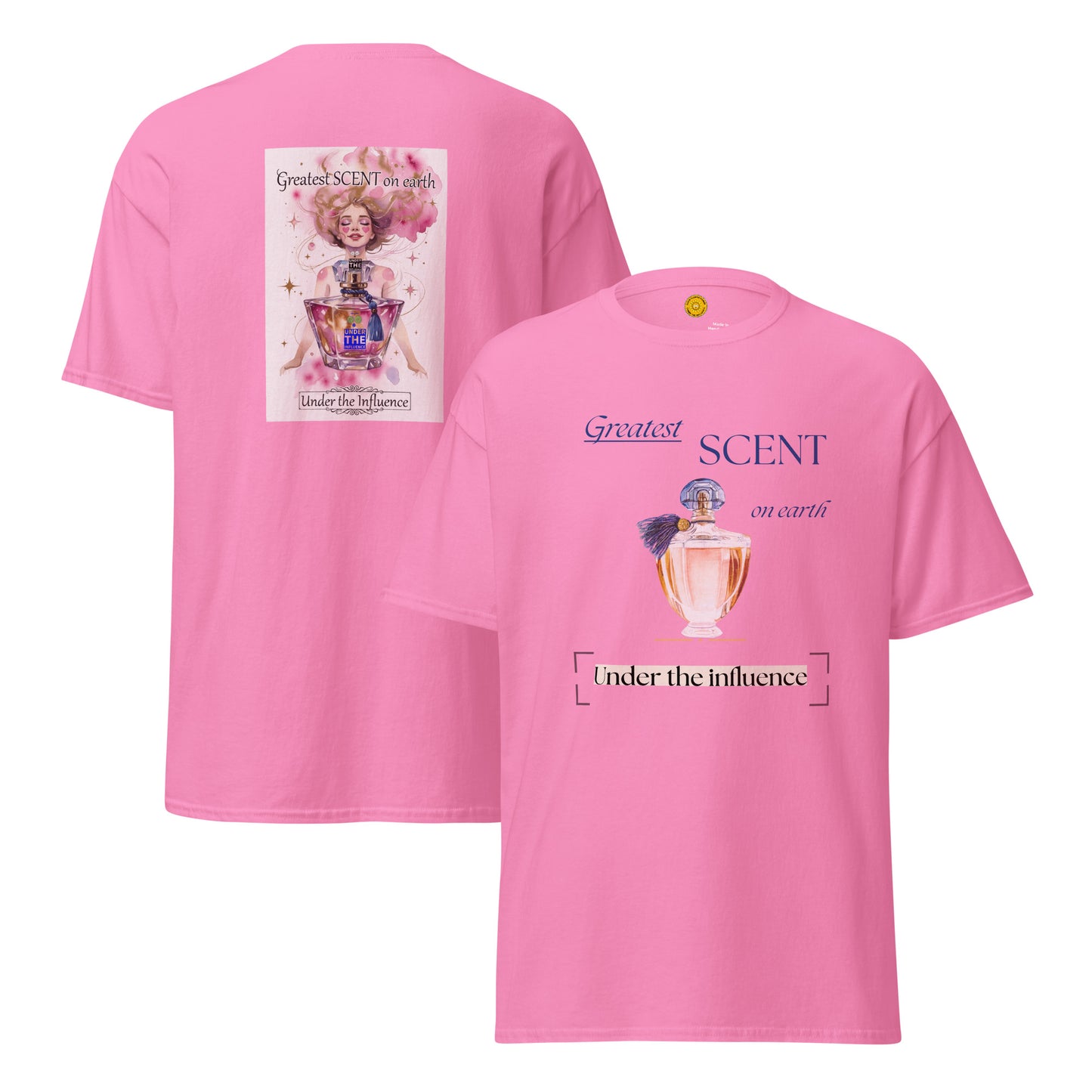 Greatest Scent graphic tee - Azalea front and back