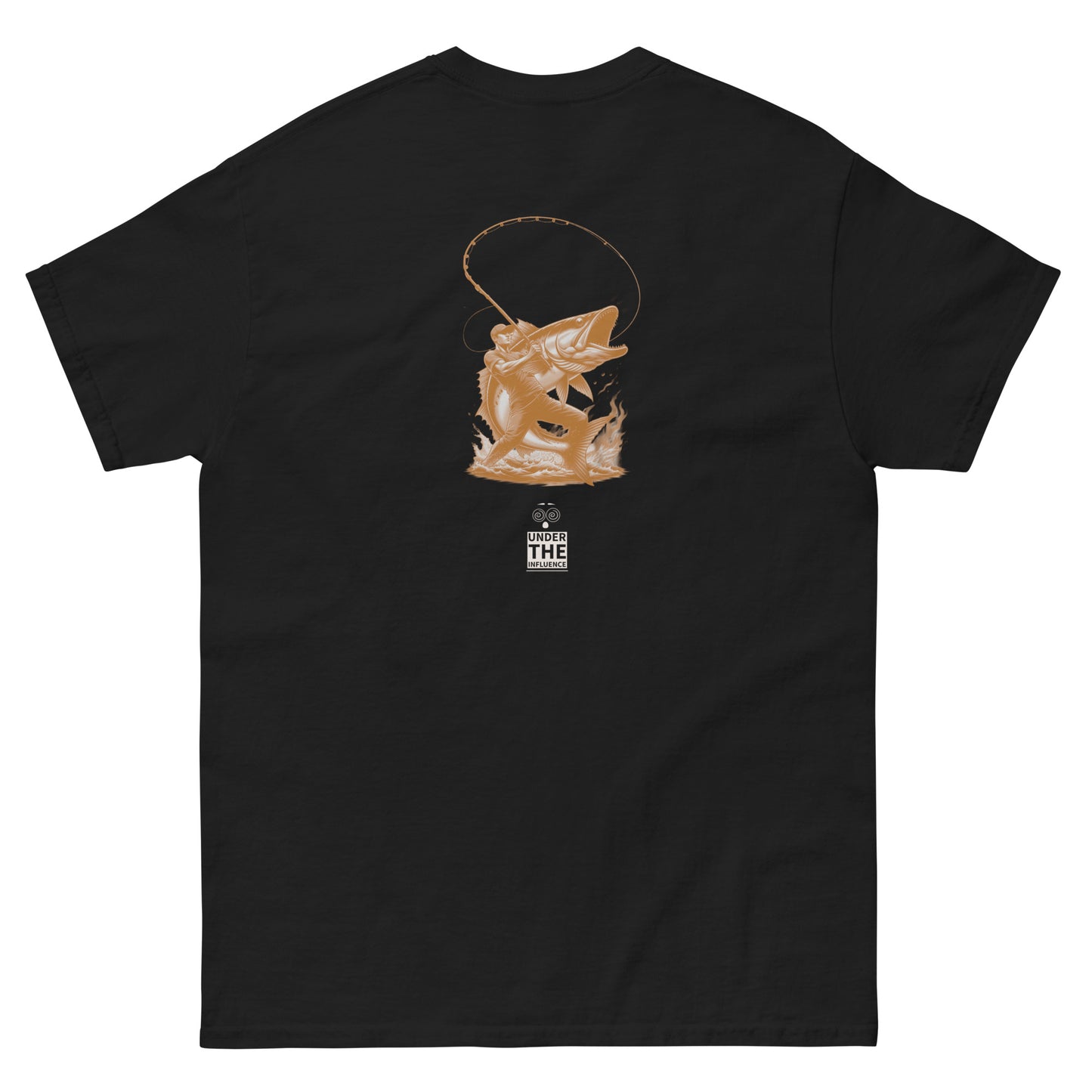 Big Fish Club graphic tee in black – back view