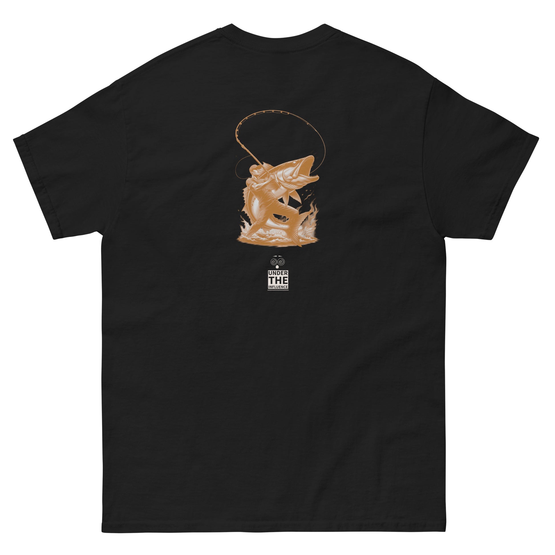Big Fish Club graphic tee in black – back view