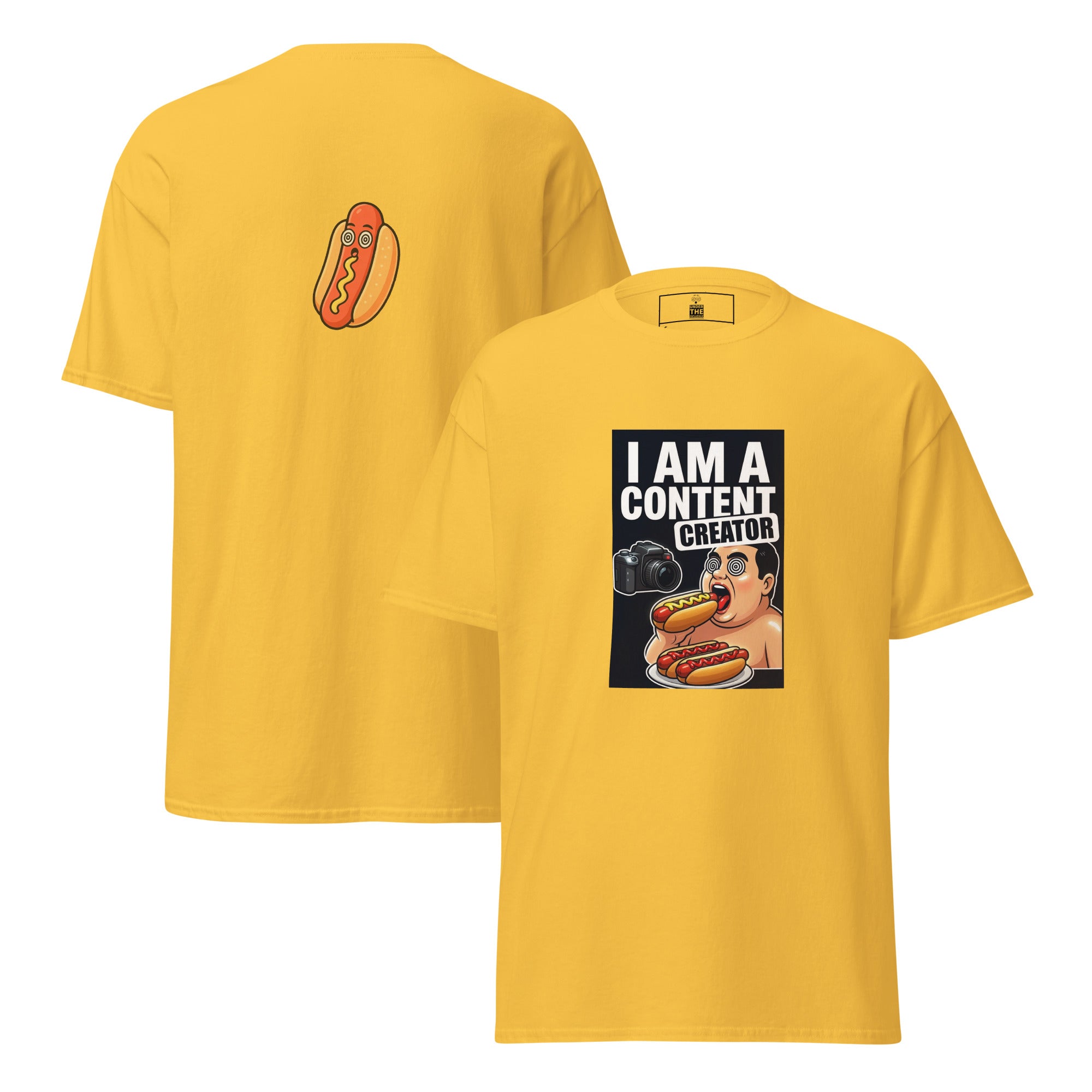 I Am a Content Creator unisex tee - Daisy front and back