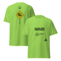 Don't Feed the Crocodile funny Florida tee - Lime front and back