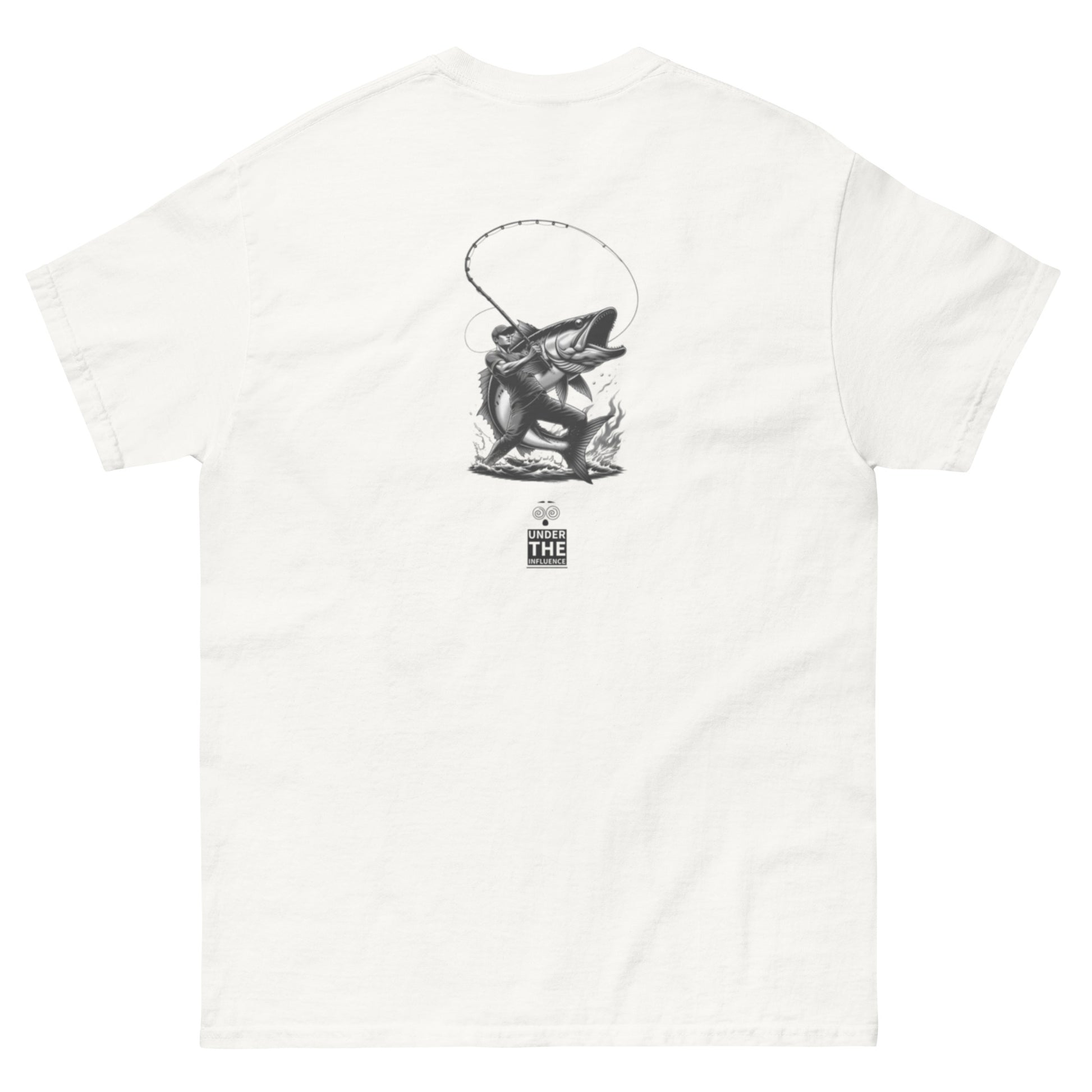 Big Fish Club graphic tee in white – back view